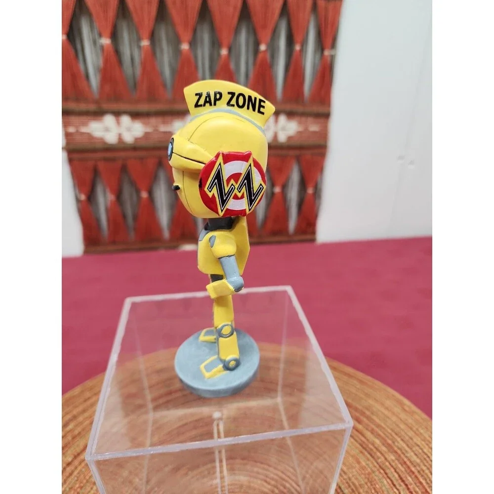 ZZ Robot Bobblehead Toy Mascot Of Zap Zone Promotional Giveaway 5.5 Inch